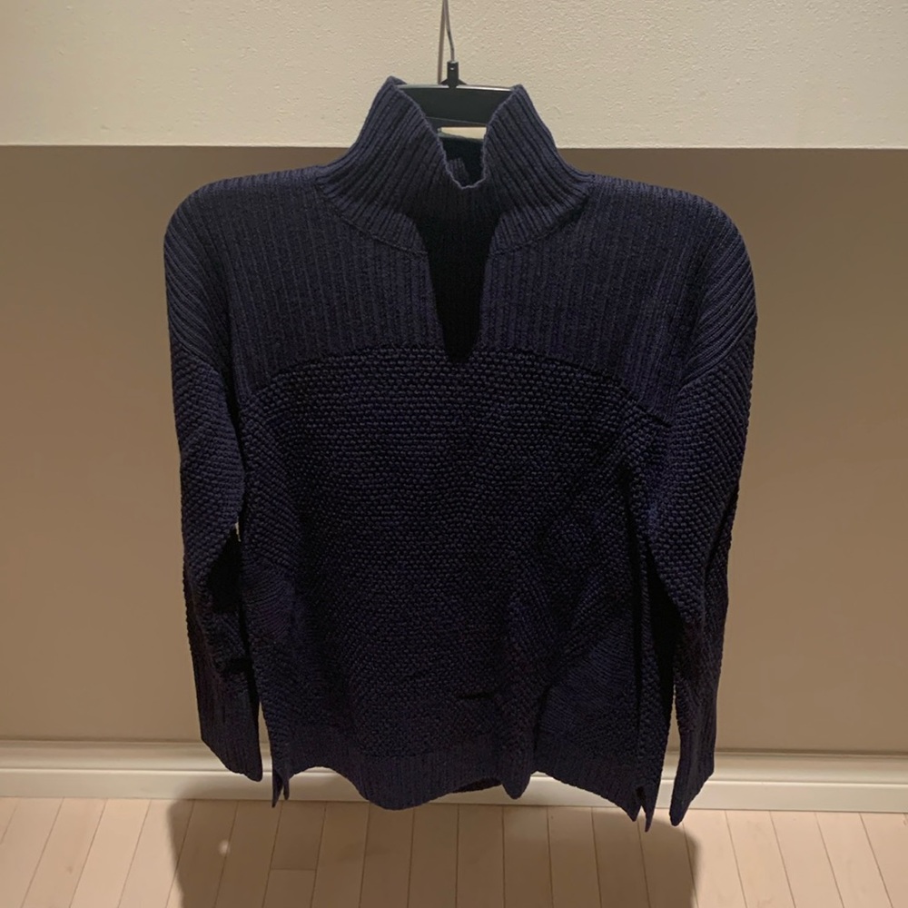 lululemon athletica Navy Cowl Turtleneck Sweater
